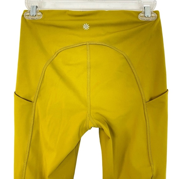 Athleta Ultimate Stash Pocket 7/8 Tight Leggings Womens Size Small Chartreuse - Picture 7 of 16